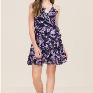Purple floral mini dress from Francescas